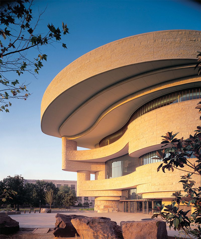 The National Museum of the American Indian on the National Mall in Washington, D.C.