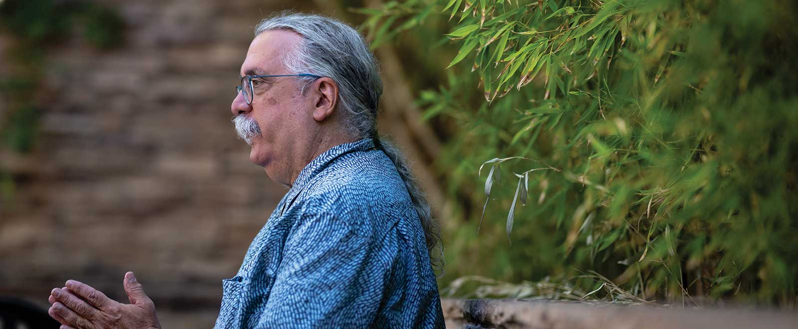 UNM researcher Larry Leeman explores connections between psychedelics and better mental health. (Photo: Roberto E. Rosales)